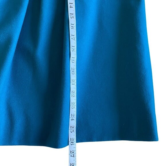 Pendleton 100% Virgin‎ Wool Skirt in Dark Treal Sz 12P Vintage Academia Career - Picture 11 of 12